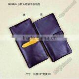 Custom Design Branded Man Long Genuine Cow Leather Wallet thumbnail-1