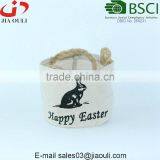 BSCI Audit Factory Hot Sales Screen Printing Handle Style Linen Bag thumbnail-1