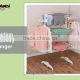 Outdoor Furniture Towel Holder Folding Metal Laundry Towel Hanger Stand thumbnail-3