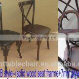 Cross Back Chairs Wooden Banquet Rental Wedding Chair thumbnail-2
