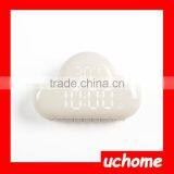 UCHOME Digital Geometric Alarm Clock Muid Voice-Activated Desktop Backlight Time Date Cloud Clock/Cloud Shape Kids Alarm Clock thumbnail-2