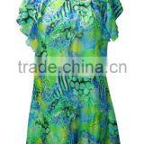 Round Halter Neck Frill Dress thumbnail-1