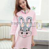 2017 Cotton Pajamas Summer Trousers of 7 Minutes of Sleeve Wear Suits thumbnail-1