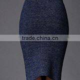 Sexy Black Faux Leather Fitted Pencil Skirt thumbnail-2