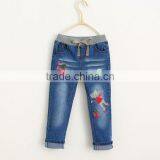 Embroidery Little Mouse Casual Denim Trousers Korean Children's Clothing Wholesale thumbnail-1