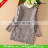 OEM Supply Girls Winter Clothing Thermal Dress Hoodless Sweater Dress for Girl 2-14yrs thumbnail-1