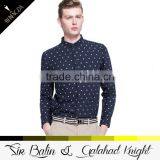 2015 New Style Brand New Slim Fit 100% Cotton Shirt and Pant Color Combinations Mens Plus Point Shirt thumbnail-2