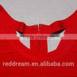 2015 Wholesale Lady's Latest Sexy Summer Party Fashion Casual Bandage Dress With Black and Red Color One-piece Woman DressH1271 thumbnail-3