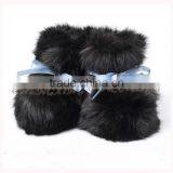 CX-SHOES-07 Genuine Rabbit Fur Baby Shoes thumbnail-4
