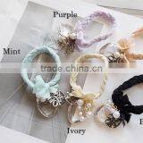 Fashion Lace Wristband for Bridesmaid New Design Wide Lace Bracelet Wedding Jewelry Bangle Fabric Braided Bracelet Bangle thumbnail-2