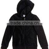 Polar Fleece Hoodies for Kid Zip Up Furry Sweatshirt Jacket Customize Logo Kid Clothing Wholesale thumbnail-5