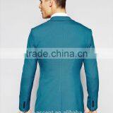 2016 Men's Hot Sale Amazing Skinny Turquoise Suit Jacket thumbnail-2