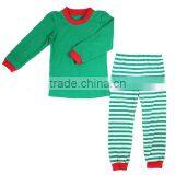 Infant Baby Christmas Red Stripes Pajama 2 Pieces Pajama Outfits Sets thumbnail-5