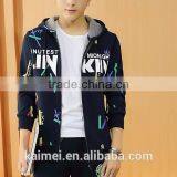 2017 Wholesale Beautiful Design Amazing Quality Eco-friendly Breathable Anti-wrinkle Cute Printed Zipper Hoodie thumbnail-2