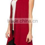 Cheap China Wholesale Clothing Women's Draped Open Front Jersey Knit Vest thumbnail-5