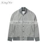 2015 Fashion Cheap Extraordinary Plain Custom Grey Design Varsity Jacket Mens thumbnail-1