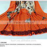 2016 Fashion Ladies Large Cotton Scarf Female Summer Beach Cover Ups Cashew Printed Twill Long Voile Scarf thumbnail-3