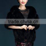 Girl Women's Faux Fur Collar Shawl Grey Color Soft Imitated Fox Fur Scarves Sexy Lady's Winter Fashion Large Shawl Fpc-468 thumbnail-5