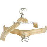 New Design Natural Wood Coat Hanger White Wood Shirt Hanger Deluxe Wooden Suits Hanger thumbnail-1
