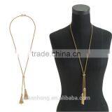 2015 Latest Design Russian Multilayer Sweater Necklace ,fancy Chain Rhinestone Long Necklace thumbnail-3