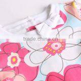 2016 New Design Comfortable Sleeveless Style Plain Dress With Flower Print Bow thumbnail-4