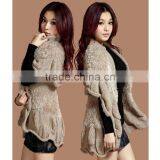 2016 Latest Design Spring Smiles Batwing Sleeve Free Size Korean Style Half Sleeve Loose Knit Cardigan Latest thumbnail-3