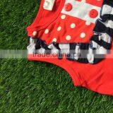 2016 Baby Girls Boutique Outfits Girls Summer Clothing Ruffle Shorts Bib Top With Matching Headband thumbnail-2