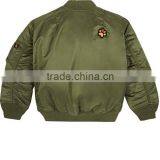 2017 Fashion Style Custom Logo Baby Kids Boys Winter Quilted Bomber Jacket Wholesale in China thumbnail-2