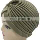 Men and Women Solid Color Bow Head Hat Outdoor Sunscreen Scarf Cap Watermelon Cap Cap Cap Cap Can be Folded thumbnail-3