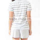 Striped Polka Dot Pajamas Set thumbnail-3