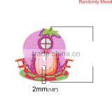 2 Holes At Random Strawberries Pattern House Button thumbnail-2