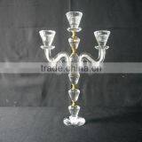 Hot Sale !!! Unique Crystal Candle Holders Wedding Table Decorations JKC-0007 thumbnail-2