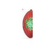 Red Pupa Shape Commercial Christmas Decorations With Green Snowflake Tinsel thumbnail-1