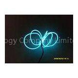 Bright Advertising Lighting Logo EL Glow Wire Controlled By Battery Pack , Inverter , Driver