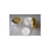 Gold Diamond Acrylic Cosmetic Jar