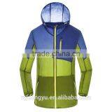 8 Color Constrast Unisex Lightweight Cycling Windbreaker Jacket/saint li Fast Dry Sun Block Athletic Jacket/ Green Blue