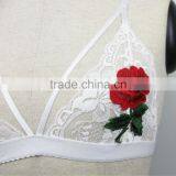 B33706A Wholesale Hot Product Floral Embirodered Lace Bra thumbnail-4