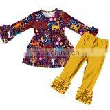 Boya Hot Sale Wholesale Christmas Outfits Children Girls Giggle Moon Exquisite Remake Clothes Sets Design for Girls Clothing thumbnail-1