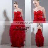 EM8001 Red-strapless wedding dress | rose girl ball gown