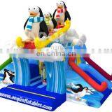 2015 new design fun sledding inflatable combo for kids for sale