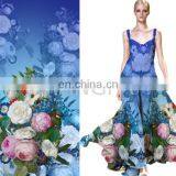 Digital Print Silk CDC Fabric For Long Dress