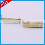 Hot Sale Fine Workmanship Metal Leather Logo Embossed Sticker Main Labels For Clothing