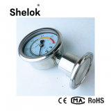 All Stainless Steel Diaphragm Seal Sanitary Pressure Gauge With Visual Alarm thumbnail-5
