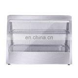 2 Layer 4 or 6 Pans Electric Double Layer Glass Food Warmer Warming Display Showcase CE Approved Heating Warming Cabinet