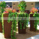 High Quality Corten Steel Planters Box Flower Pots thumbnail-4