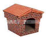 Manufacture Sale Customized Corrugated Cardboard Cat House thumbnail-1