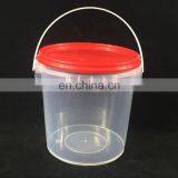 Food Grade Transparent Ice Cream Pail Plastic Buckets With Lids Wholesale thumbnail-2