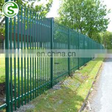 Security steel Palisade fence Galvanized angle bar fence for factory