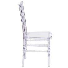 Home Furniture Side Chair With Wood Leg Armless Plastic Dining Chair With PU Leather Cushion thumbnail-3