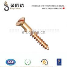 M3 silicon bronze wooden screw (with ISO card)